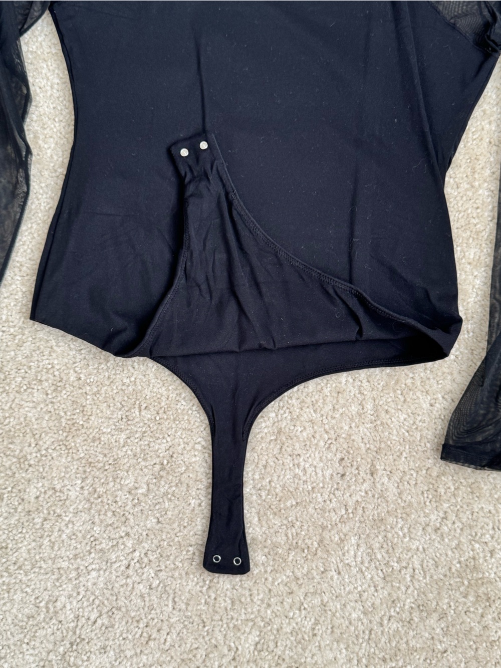 🔹 PUMIEY Sheer Mesh Long Sleeve Bodysuit – Size L – NWOT - Picture 4 of 5